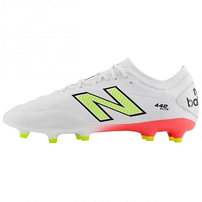 New Balance 442 Elite Fg V2 White Energy Red Hi Lite