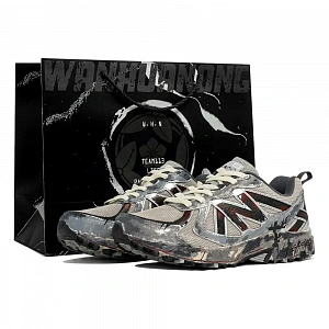New Balance NB 410 V5 Abrasion Resistant Low Top Casual Running Shoes Unisex Silver Black Gray