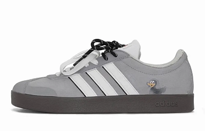 Adidas VL Court 2.0 Skateboard Shoes Unisex Low top Gray White