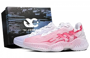 Adidas Pro Bounce 2018 Dynamic Mismatched Box Abrasion Resistant Low Top Basketball Shoes Men's Blue Pink