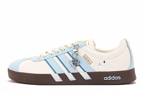 Adidas Vl Court Classic Coverage Abrasion Resistant Low top Skateboard Shoes Unisex Blue White 1 4159155