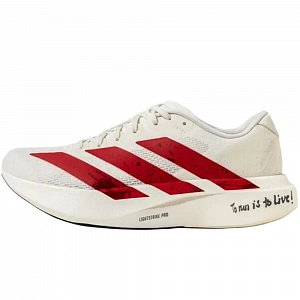 Adidas Adizero Evo SL Abrasion Resistant Low top Running Shoes Men's White Red Black