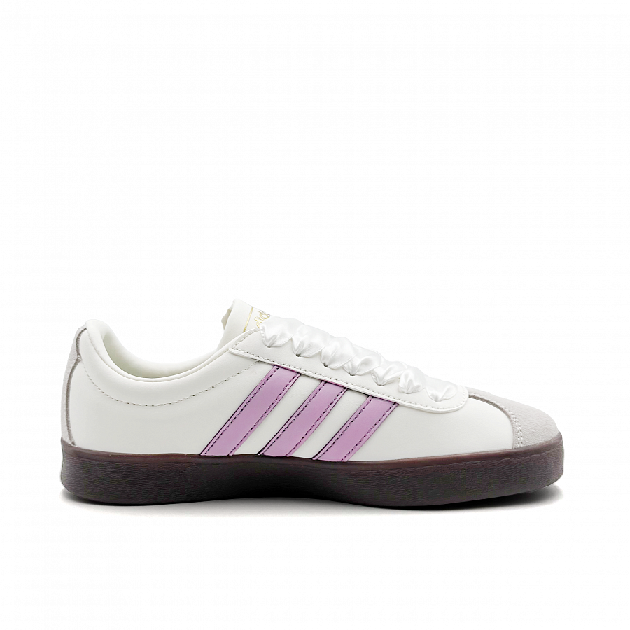 Adidas VL COURT 2.0 Satin Peony Abrasion Resistant Low Top German Army Trainers Women's White Pink купить в интернет-магазине Yoocart с быстрой доставкой по России.