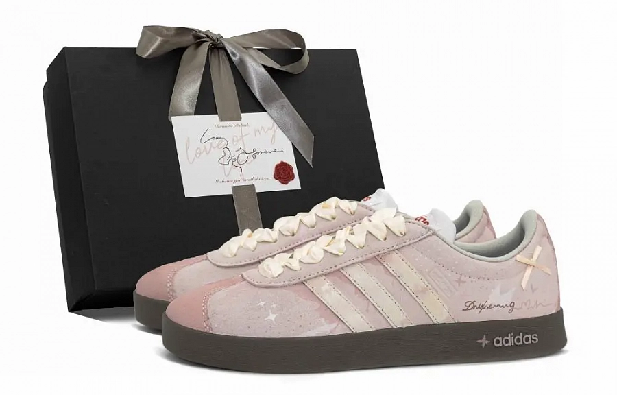 Adidas VL Court 2.0 Skateboard Shoes Unisex Low top Pink купить в интернет-магазине Yoocart с быстрой доставкой по России.