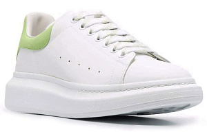 Alexander McQueen Oversized Sneaker 'White Lime' 2 4164437