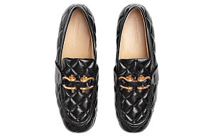 Bottega Veneta Monsieur Casual Loafers Shoes Women's Black 1 4164568