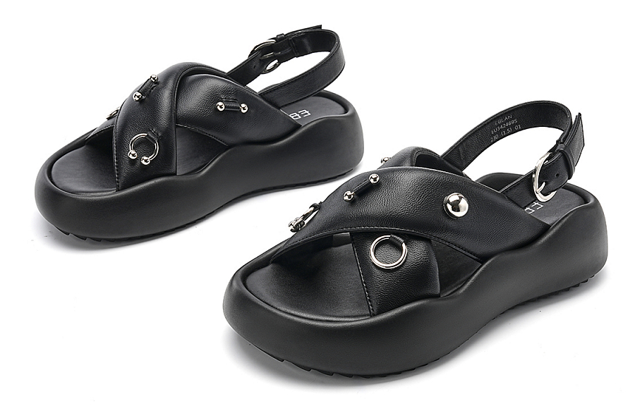 EBLAN Beach Sandals Women's Black купить в интернет-магазине Yoocart с быстрой доставкой по России.
