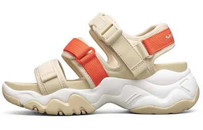 Skechers D'LITES 3.0 Beach Sandals Women's Yellow Orange