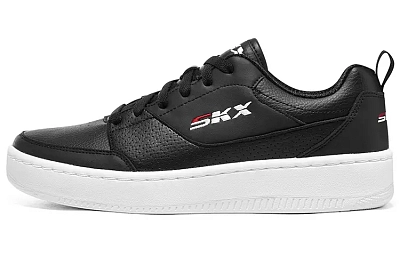 Skechers Sport Court 92 Low Top Skateboard Shoes Men's Black White