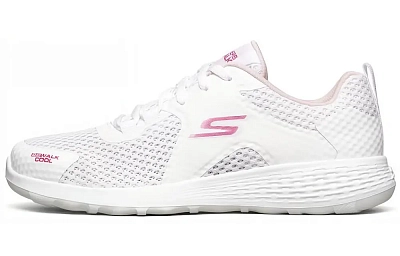 Skechers Go Walk Cool Running Shoes White/Pink Women's