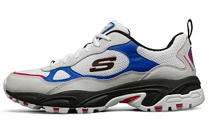 Skechers Stamina Running Shoes White/Black/Blue