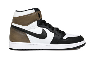 Jordan Air Jordan 1 Mocha Coffee Abrasion Resistant High Top Vintage Basketball Shoes Men's Black White Brown 1 4167525