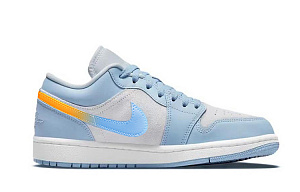 Jordan Air Jordan 1 Low Top Vintage Basketball Shoes Women's Blue 1 4167534