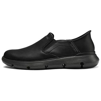 Skechers Cushioning Abrasion Resistant Lightweight Low top Casual Shoes Men's Black