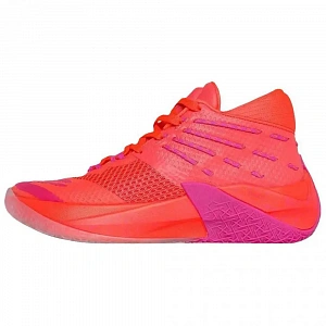 Skechers Slip Resistant Abrasion Resistant Mid top Basketball Shoes Unisex Dark Red
