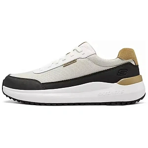 Skechers MENS USA Breathable Support Rebound Low Top Casual Running Shoes Men's Beige Black