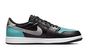 Jordan Air Jordan 1 Durable Breathable Low-Top Vintage Basketball Shoes Men's Black Gray 1 4167761