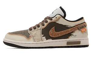 Jordan Air Jordan 1 Vintage Basketball Shoes Men's Low top Umber Black 1 4167766