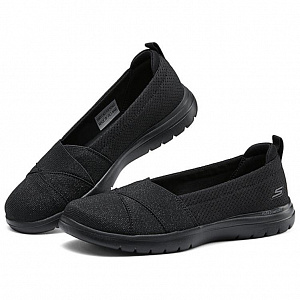 Skechers On The GO Fle Cushioning Abrasion Resistant Breathable Low Top Casual Shoes Women's Black 1 4167826