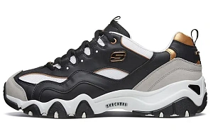 Skechers D'Lites 2.0 Low Top Running Shoes Black/Gold