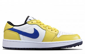 Jordan Air Jordan 1 Emotion Year Of The Dragon Cushioning Low-Top Vintage Basketball Shoes Unisex Yellow Gentian Blue 1 4167939