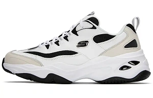 Skechers D'LITES 4.0 Milk Tea Bear Cushioning, Abrasion Resistant, Height Increasing Low Top Casual Shoes Men's White