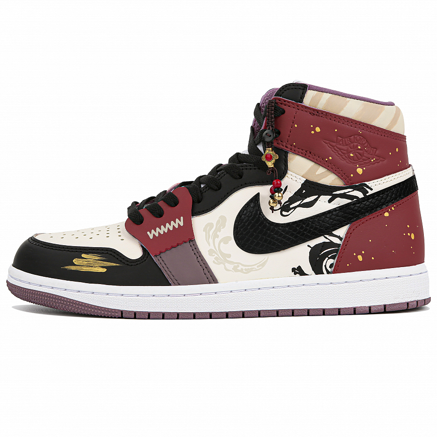 Jordan Air Jordan 1 High-Top Vintage Blue Instrument Shoes GS Black Red купить в интернет-магазине Yoocart с быстрой доставкой по России.