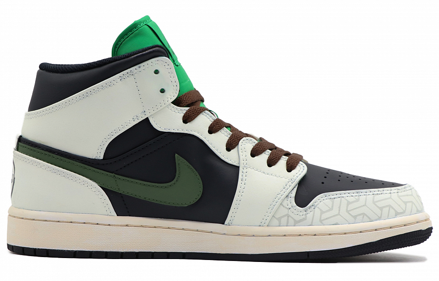 Jordan Air Jordan 1 High Top Vintage Basketball Shoes Men's Black Green купить в интернет-магазине Yoocart с быстрой доставкой по России.