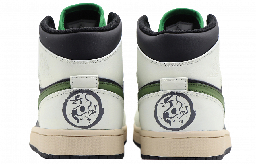 Jordan Air Jordan 1 High Top Vintage Basketball Shoes Men's Black Green купить в интернет-магазине Yoocart с быстрой доставкой по России.