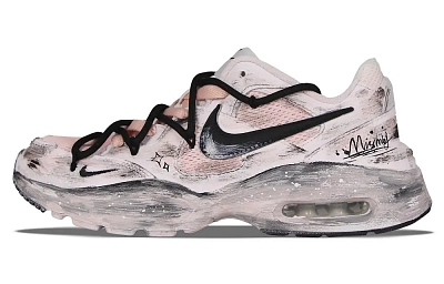Nike Air Max Fusion Anti Slip Wear Resistant Low Top Casual Running Shoes Women's Pink White