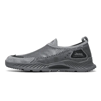 Jeep Mid Top Casual Shoes Men's Gray Black