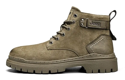 Jeep Short Martin Boot Men's Khaki