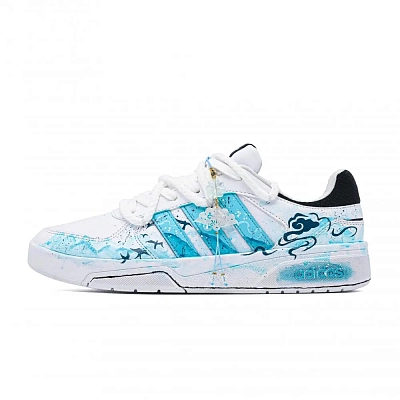 Adidas Neo Courtbeat Cyan Cloud Low top Skateboard Shoes Unisex Blue White