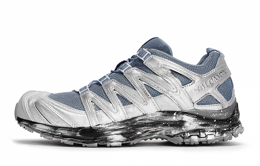 SALOMON XA PRO 3D Outdoor Shoes Unisex Low top Black/Blue/Silver купить в интернет-магазине Yoocart с быстрой доставкой по России.