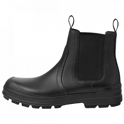 HERMES Kobes Ankle Length Chelsea Boots 3.5cm Women's Black
