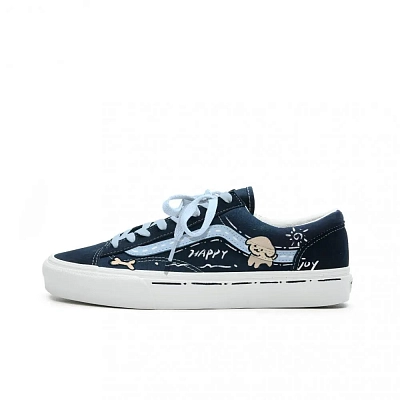 Vans Style 36 Abrasion Resistant Low top Skateboard Shoes Unisex Light Blue