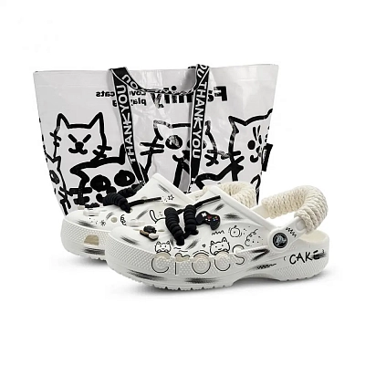 Crocs Baya Clog Cake Mimi, Special Shopping Bag Clogs Unisex