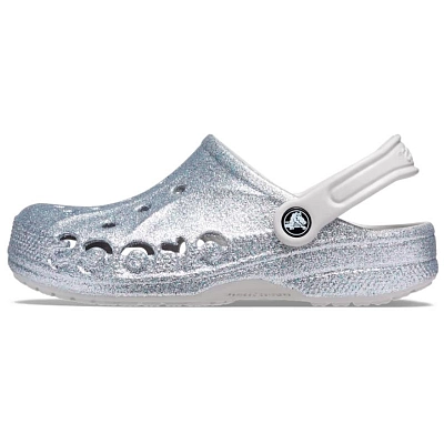Crocs Baya Clogs Women's Silver
