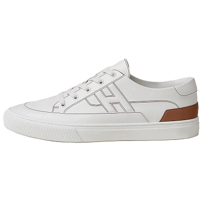 HERMES Deep Low Top Skateboard Shoes Men's White