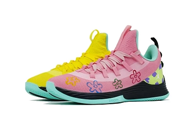 Jordan Ultra Fly 2 Cushioning Anti-Slip And Wear-Resistant Low-Top Vintage Basketball Shoes Men's Yellow Pink