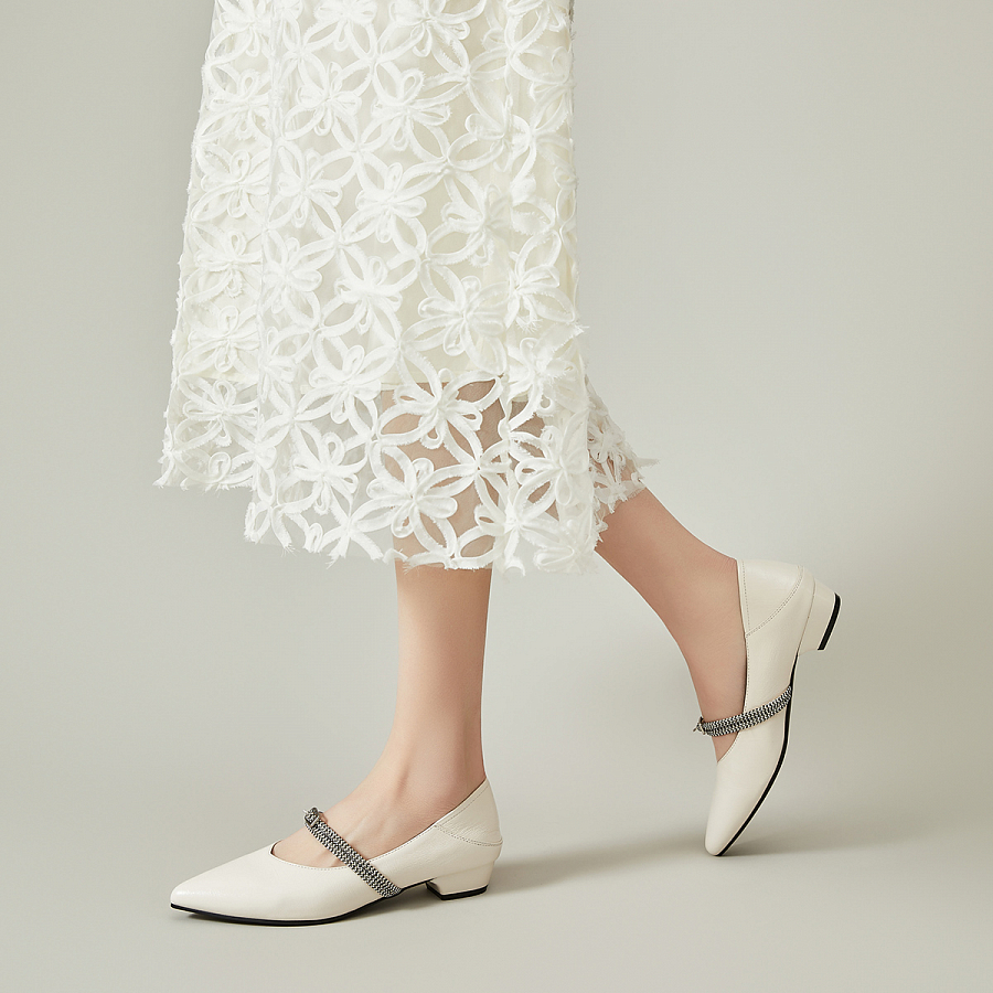 EBLAN Mary Jane Shoes Women's Beige купить в интернет-магазине Yoocart с быстрой доставкой по России.