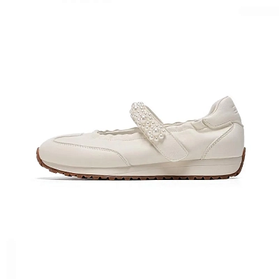 EBLAN Flat Mary Jane Shoes Women's Beige