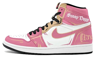 Jordan Air Jordan 1 Retro High OG High Top Vintage Basketball Shoes Unisex Pink Gold