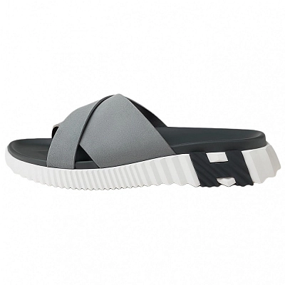 HERMES Slide Slippers 4cm Men's Gray