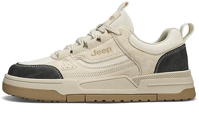 Jeep Low Top Casual Shoes Men's Beige