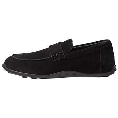 HERMES Lazy Casual Single Shoes Women's Black