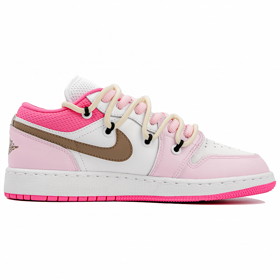 Jordan Air Jordan 1 Low-Top Skateboard Shoes Women's White Pink купить в интернет-магазине Yoocart с быстрой доставкой по России.