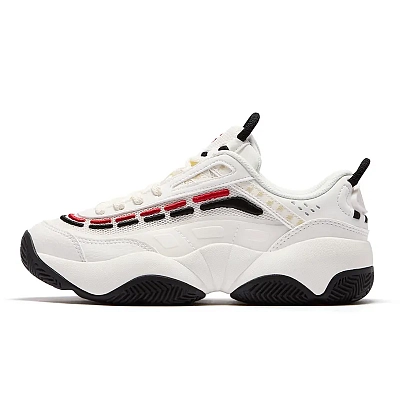 FILA FUSION FIRE Flame Shoes Coverage Low Top Vintage Basketball Shoes Women's White Black