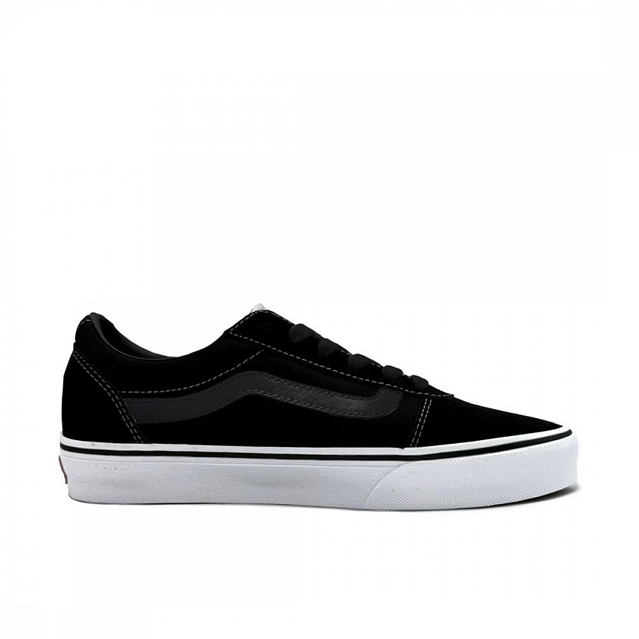 Vans Ward Abrasion Resistant Low top Skateboard Shoes Women's Black White купить в интернет-магазине Yoocart с быстрой доставкой по России.