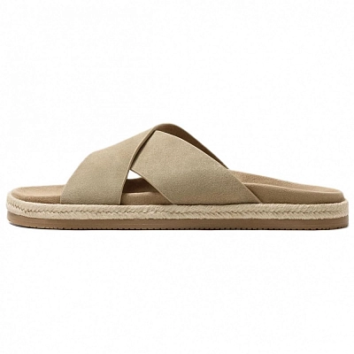 ZARA Abrasion Resistant Slide Slippers Men's Brown